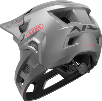 Casque VTT ABUS YOUDROP FF Junior Ti Silver
