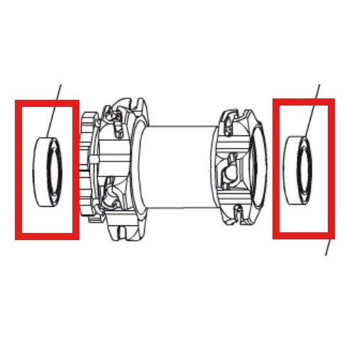 SÆT LEJER MAVIC DCL 9/15 NAV 20X32X7 (6804) + 25X37X7 (6805)