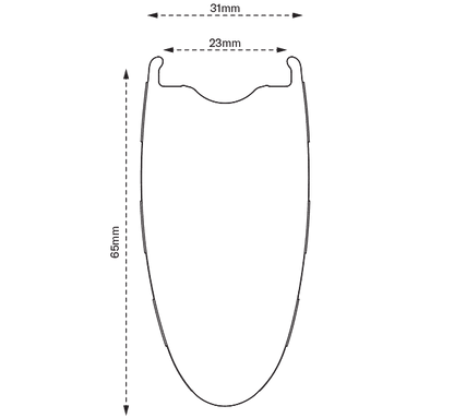 Roue Avant SCOPE Race R8.T Tubeless Ready (Centerlock) Blanc