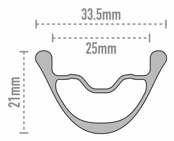 ENVE AG25 Tubeless Ready baghjul (Center Lock)