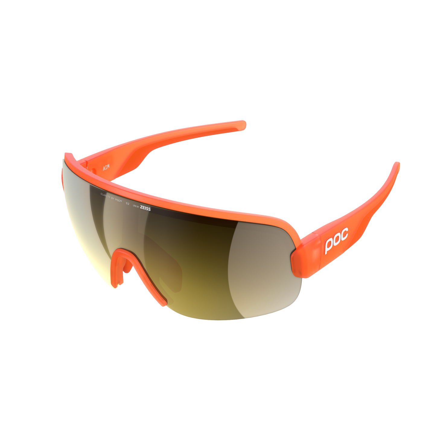 Brýle POC AIM Orange Fluo Translucent/Clarity Road/Partly Sunny Gold