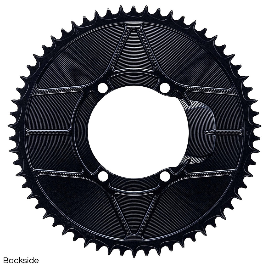 Plateau Mono 12V ALUGEAR AERO 110 BCD pour Shimano Noir
