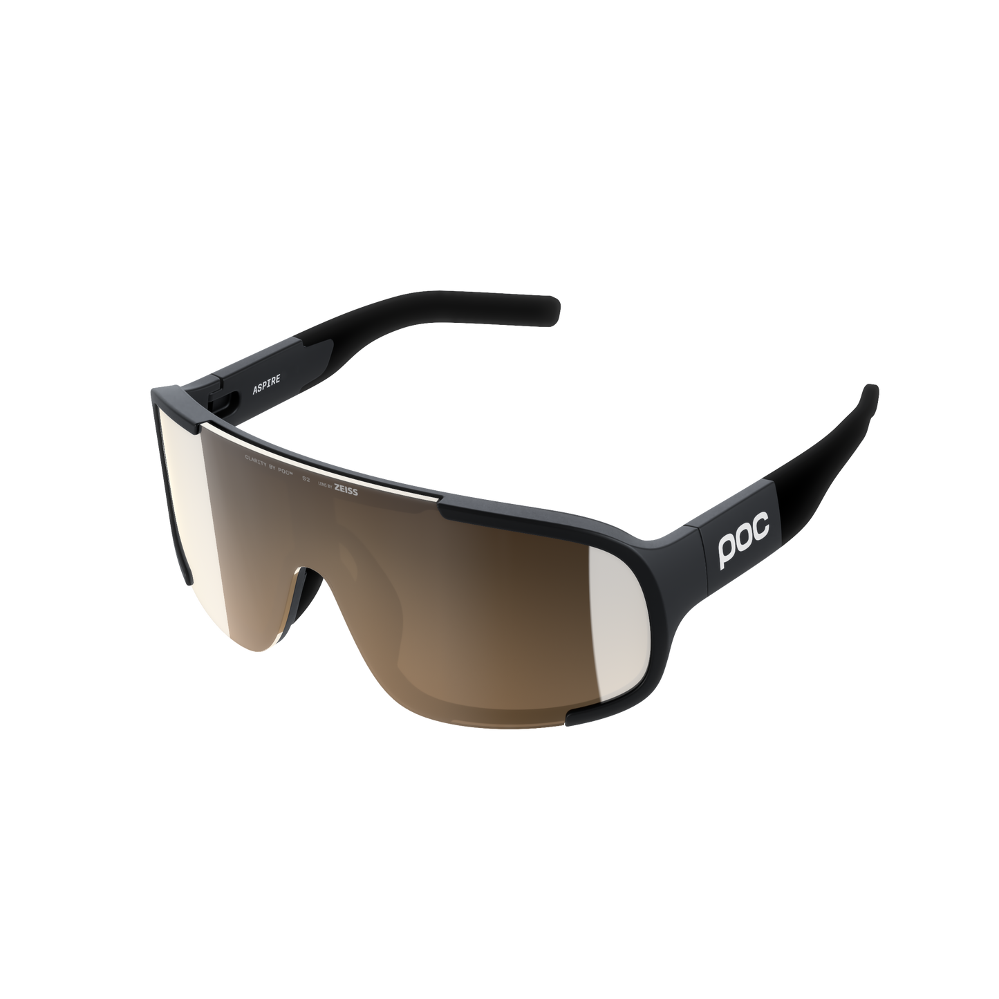 Lunettes POC ASPIRE Noir Verre Clarity Trail Partly Sunny Silver
