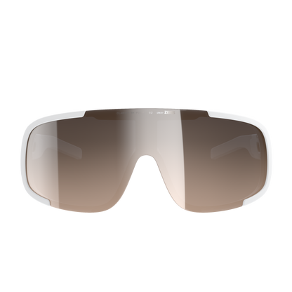 Lunettes POC ASPIRE MID Blanc Verre Clarity Trail Partly Sunny Silver