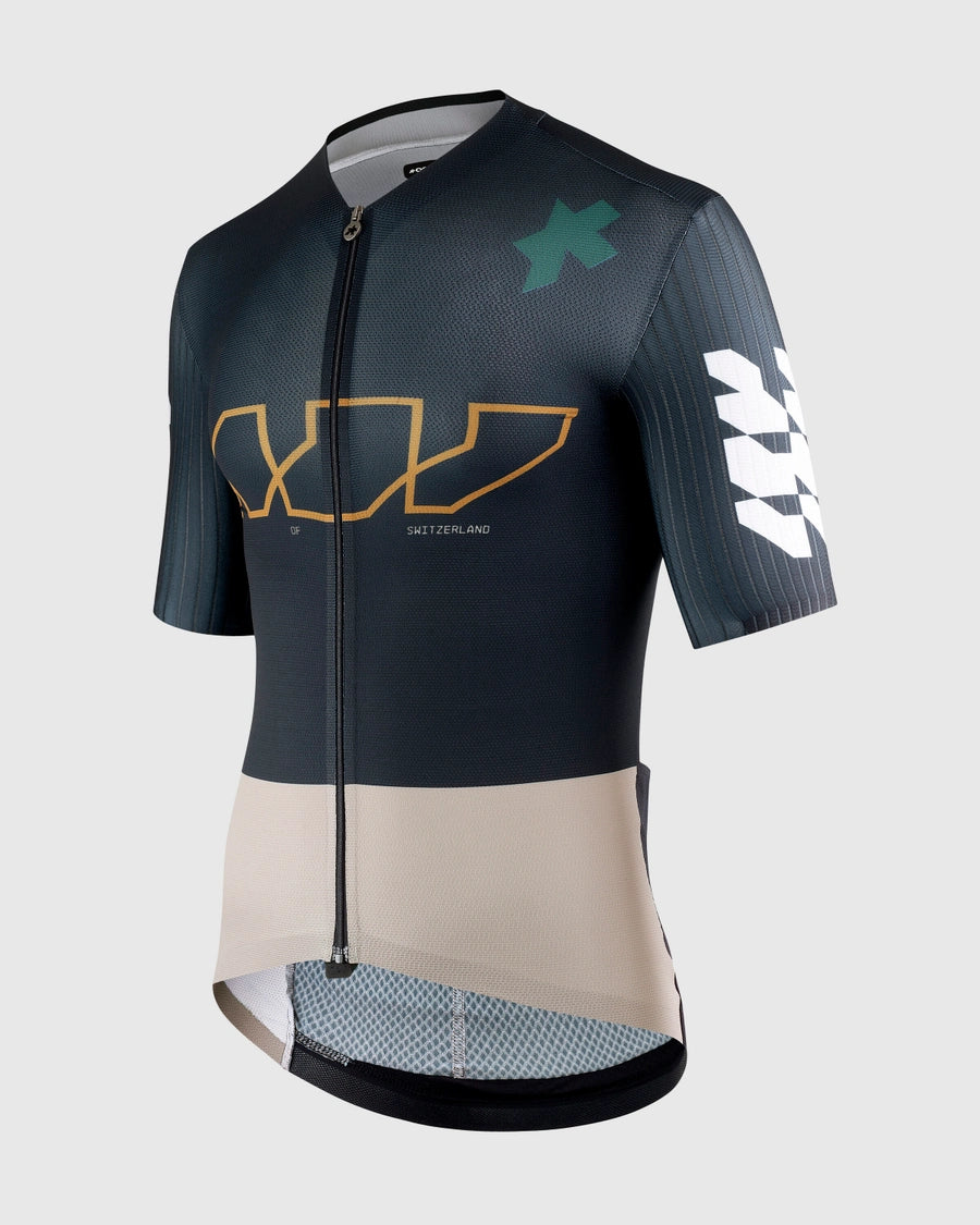 ASSOS EQUIPE RS S11 Something to say Dres s krátkým rukávem modrý