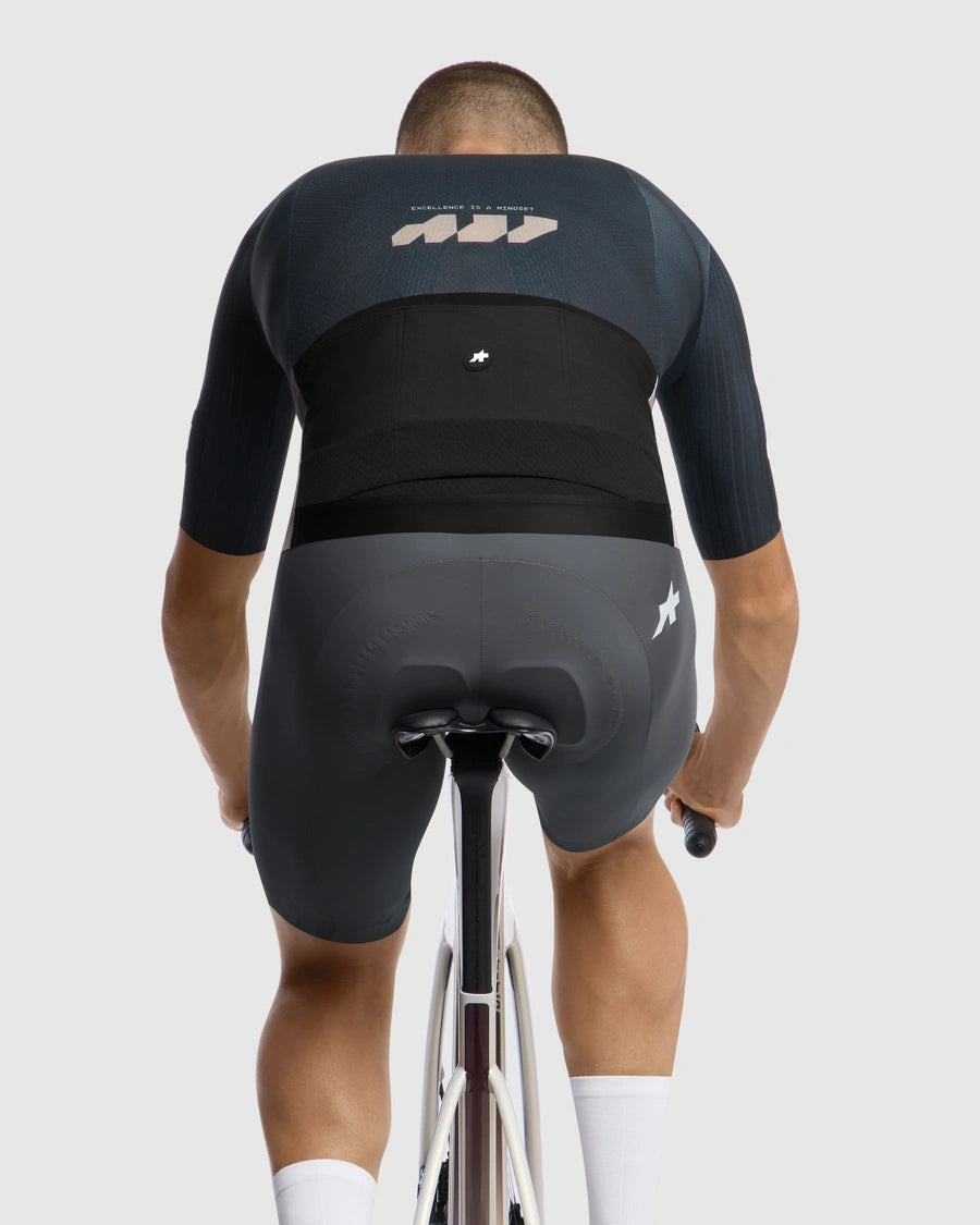 ASSOS EQUIPE RS S11 Something to say Dres s krátkým rukávem modrý