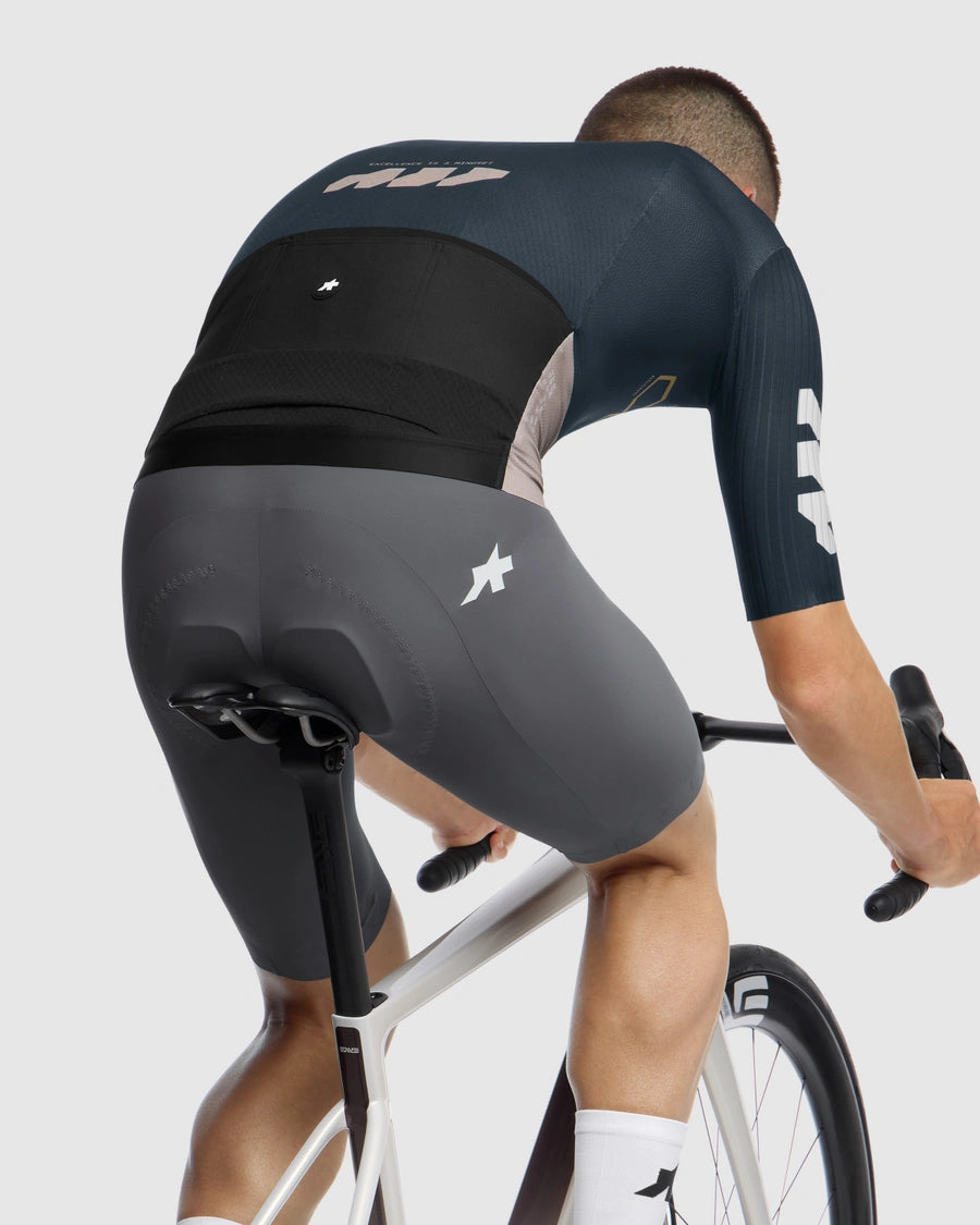 ASSOS EQUIPE RS S11 Something to say Dres s krátkým rukávem modrý