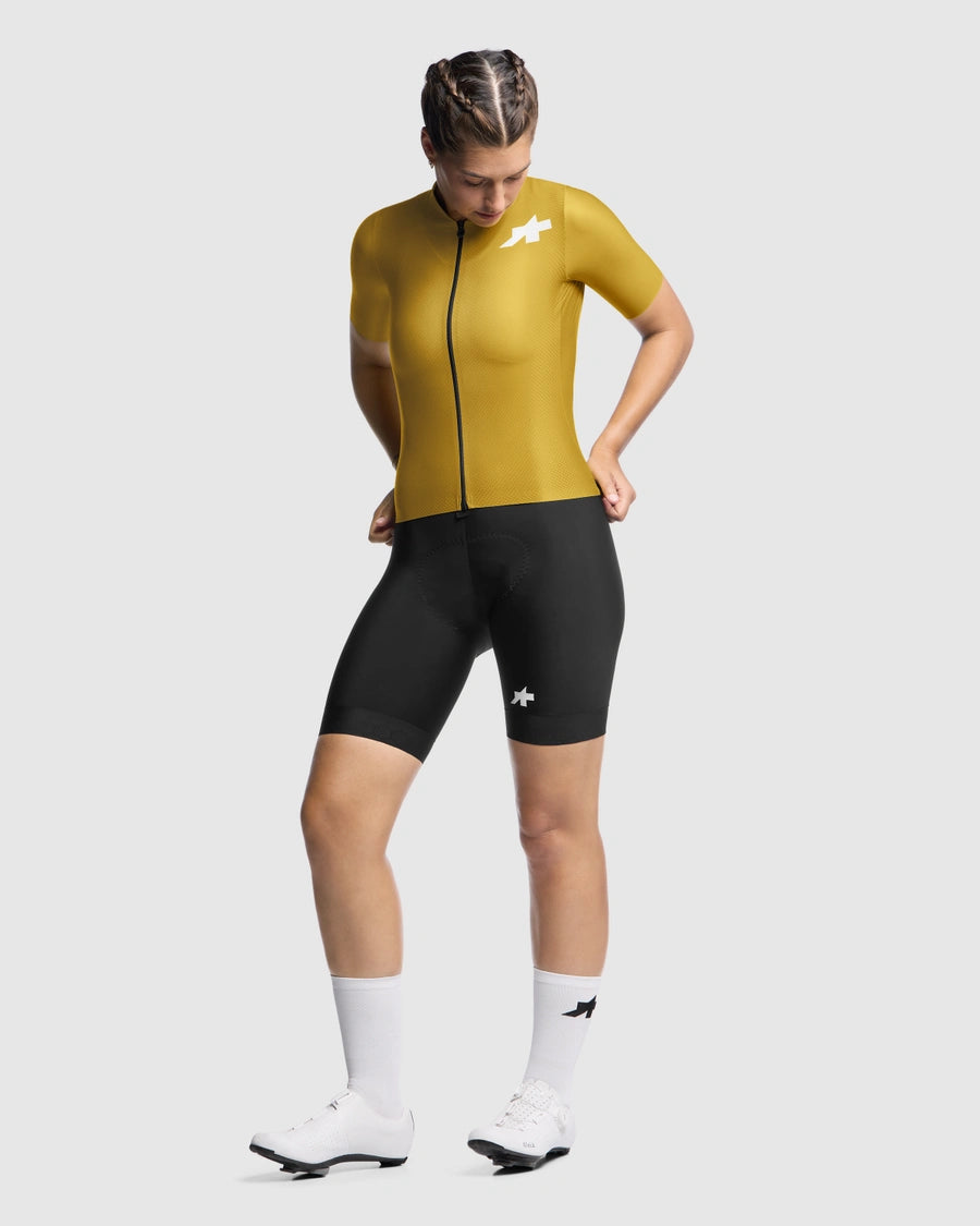 ASSOS DYORA UMA GT S11 EVO Damska koszulka z krótkim rękawem Godlen Yellow