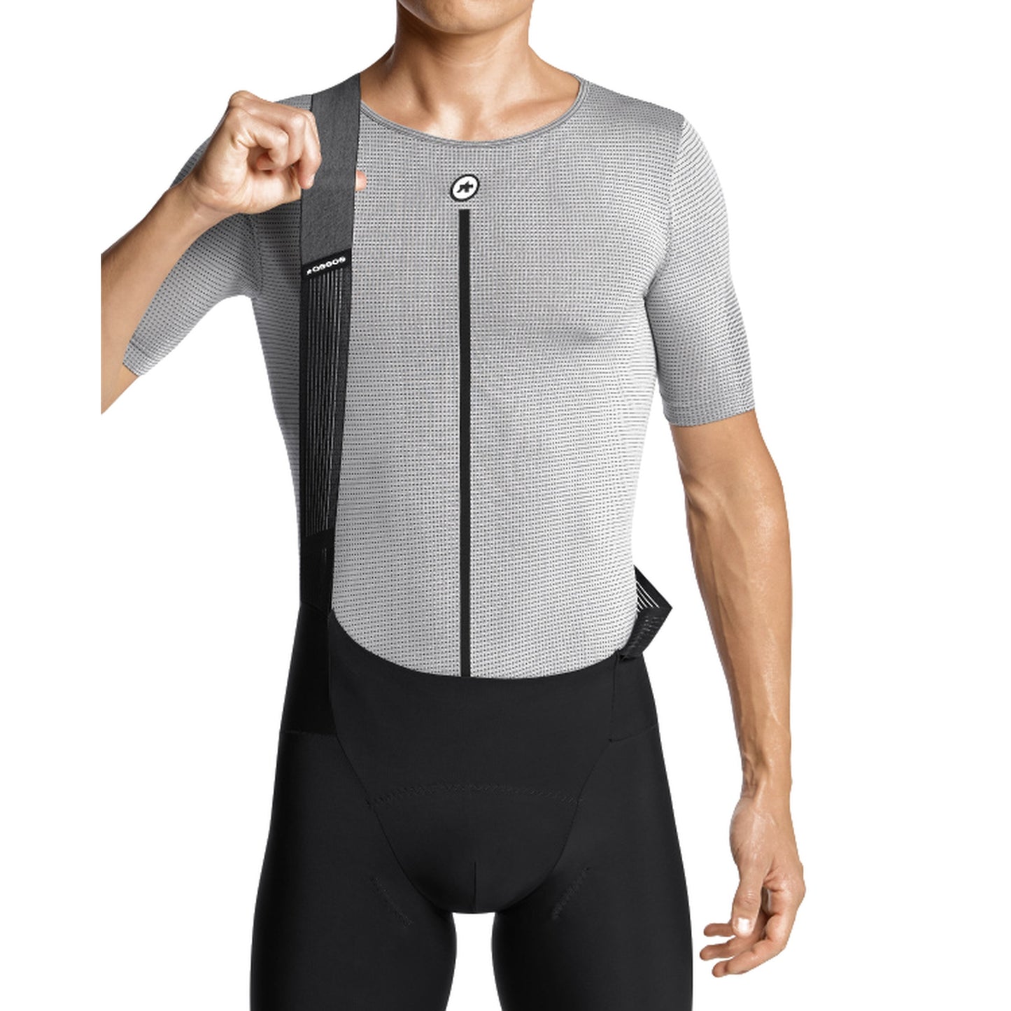 Spodní prádlo ASSOS NS SKIN LAYER P1 s krátkými rukávy, šedé