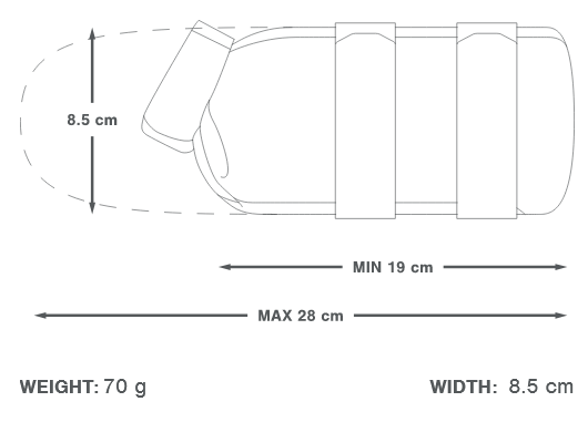 APIDURA EXPIDITION CARGO CAGE PACK 1,3 L Gaffelväska Svart