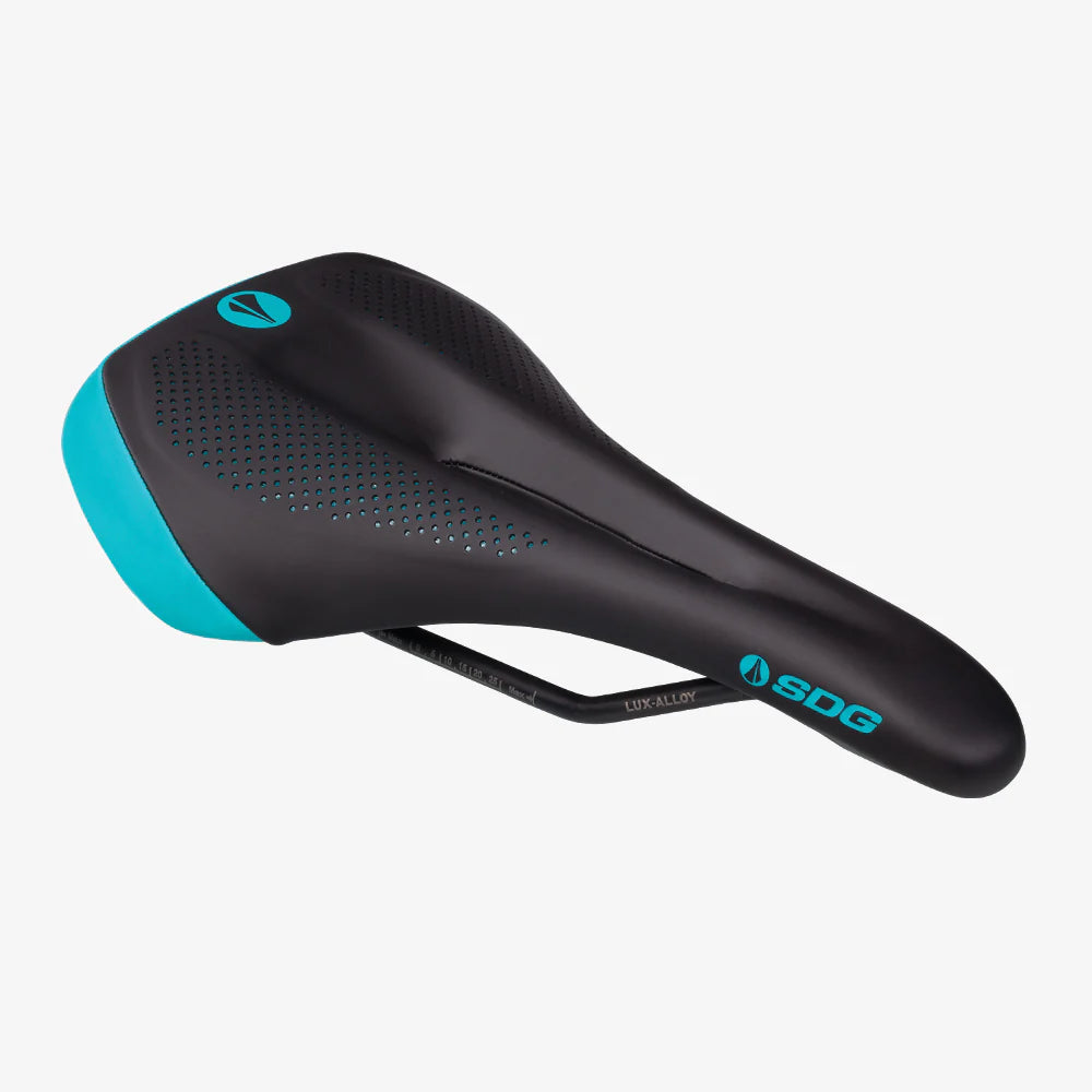 Selle SDG ALLURE V2 Femme-Rails Lux-Alloy Noir/Turquoise