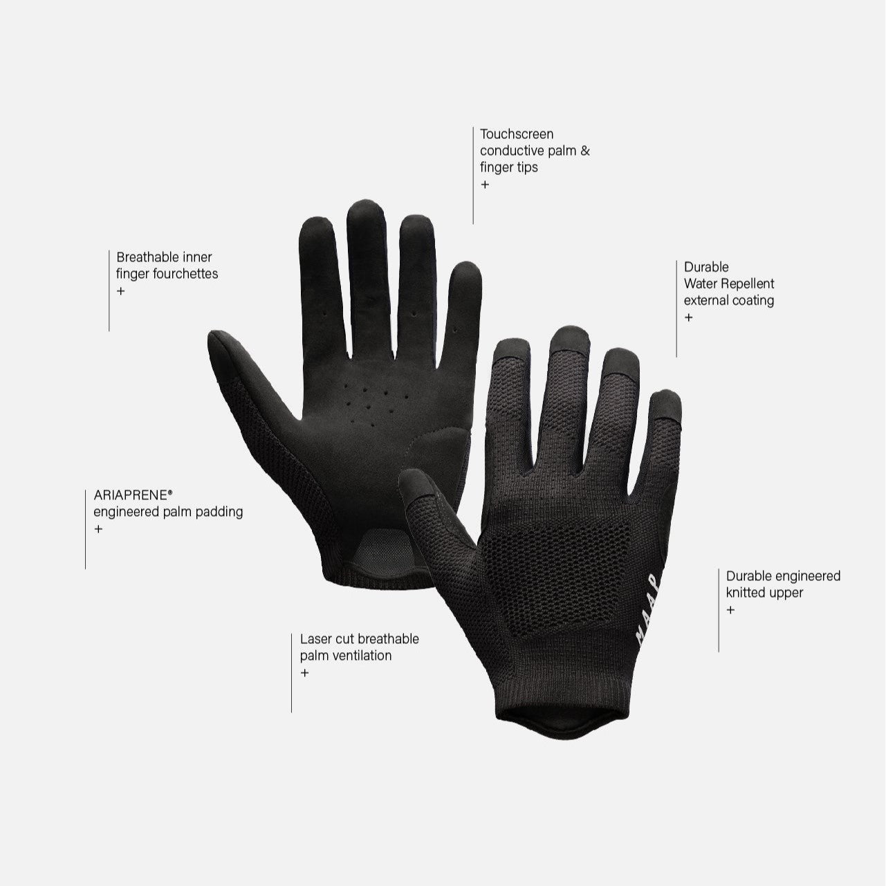 Gants MAAP ALT ROAD Noir