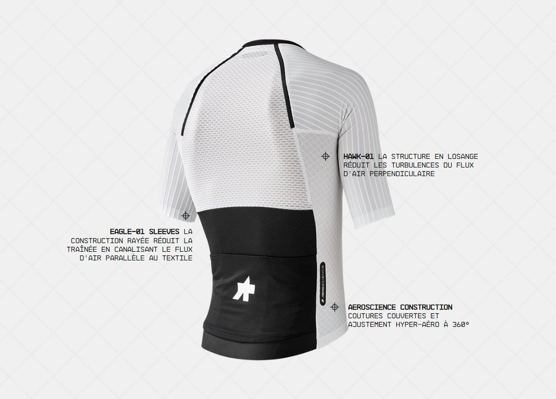 ASSOS EQUIPE RSR BOLIDE Jersey biały