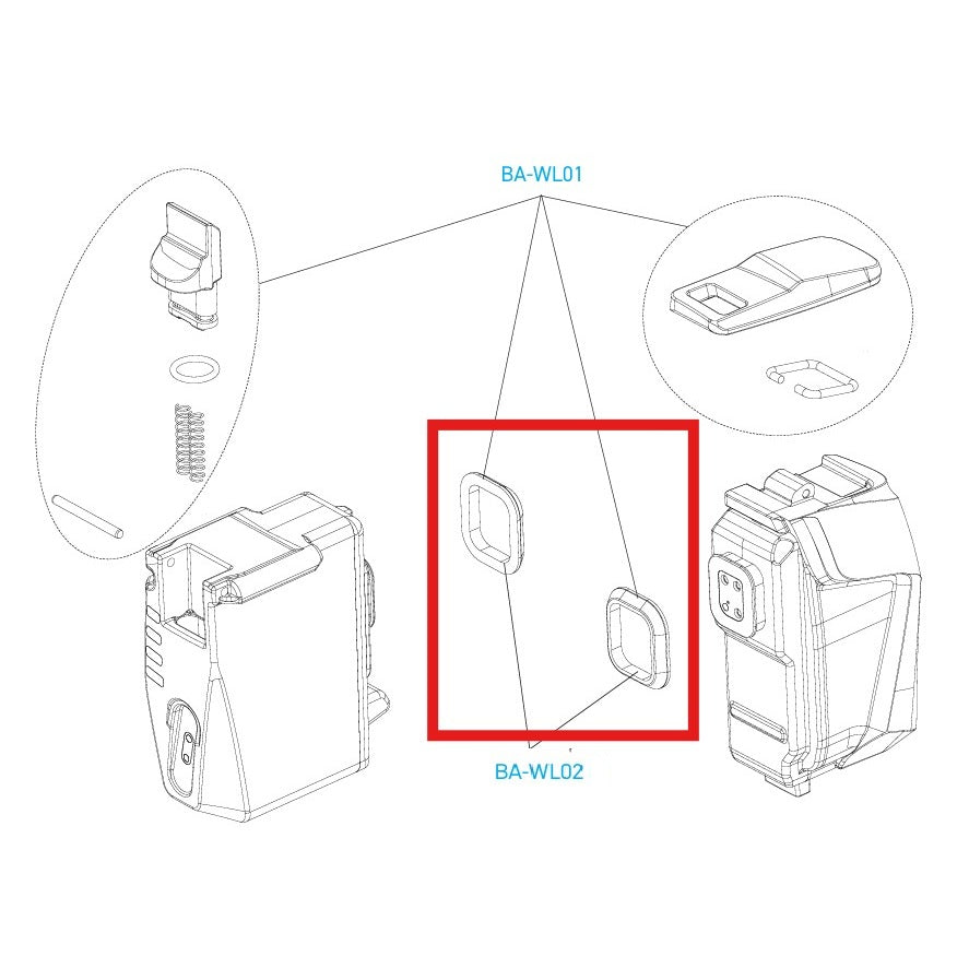 CAMPAGNOLO BATTERIGASKABLER til WRL-skiftere