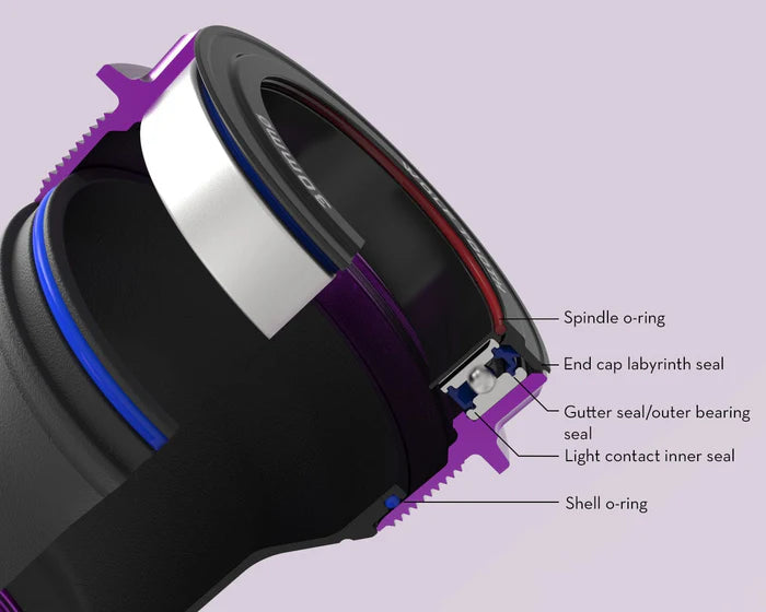 Mechanizm korbowy WOLFTOOTH T47 External 24mm Orange