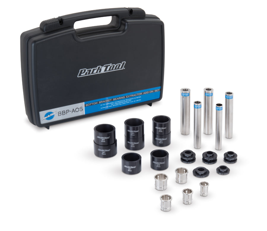 Park Tool BBP-AOS Kit d'extraction de roulements press-fit avec mallette