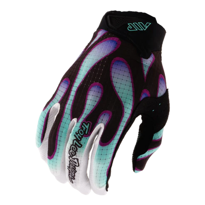 Gants TROY LEE DESIGNS AIR OVERSPRAY Noir/Real Teal