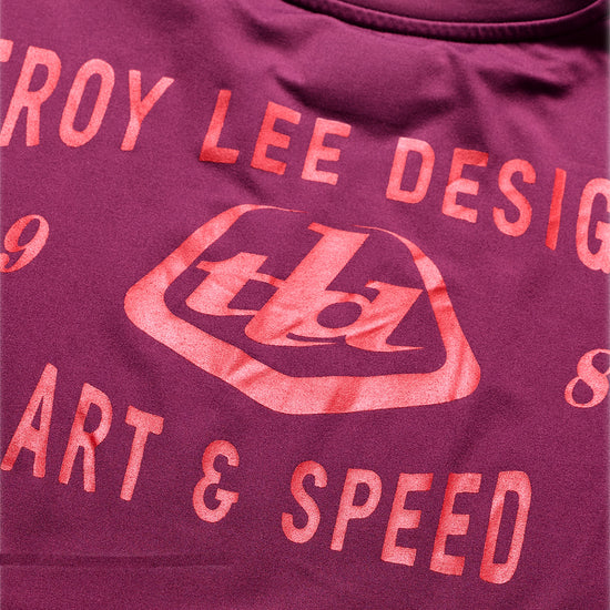 Koszulka z długim rękawem TROY LEE DESIGNS RUCKUS RIDE LOCKDOWN Sangria