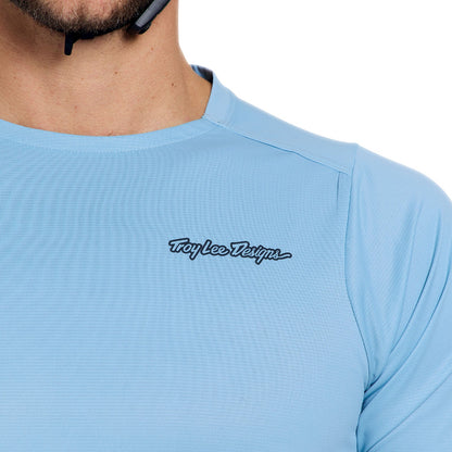 Maillot TROY LEE DESIGNS SKYLINE PRO MONO Manches Courtes Bleu