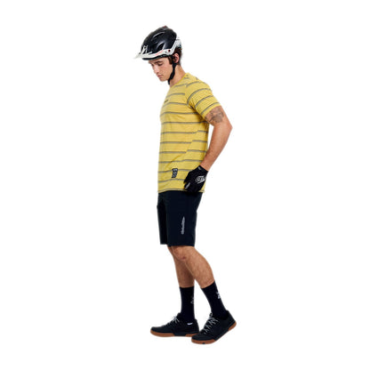 Maillot TROY LEE DESIGNS SKYLINE FAKIE RIDE Manches Courtes Jaune