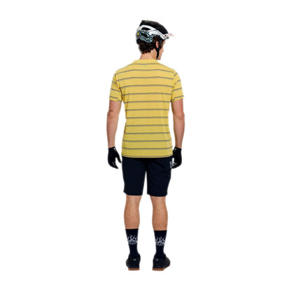 Maillot TROY LEE DESIGNS SKYLINE FAKIE RIDE Manches Courtes Jaune