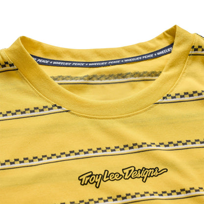 Maillot TROY LEE DESIGNS SKYLINE FAKIE RIDE Manches Courtes Jaune