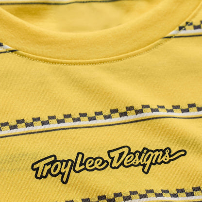 Maillot TROY LEE DESIGNS SKYLINE FAKIE RIDE Manches Courtes Jaune