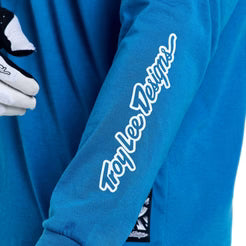 TROY LEE DESIGNSSKYLINE RIDE ONE EYE AERO Jersey Långärmad Blå