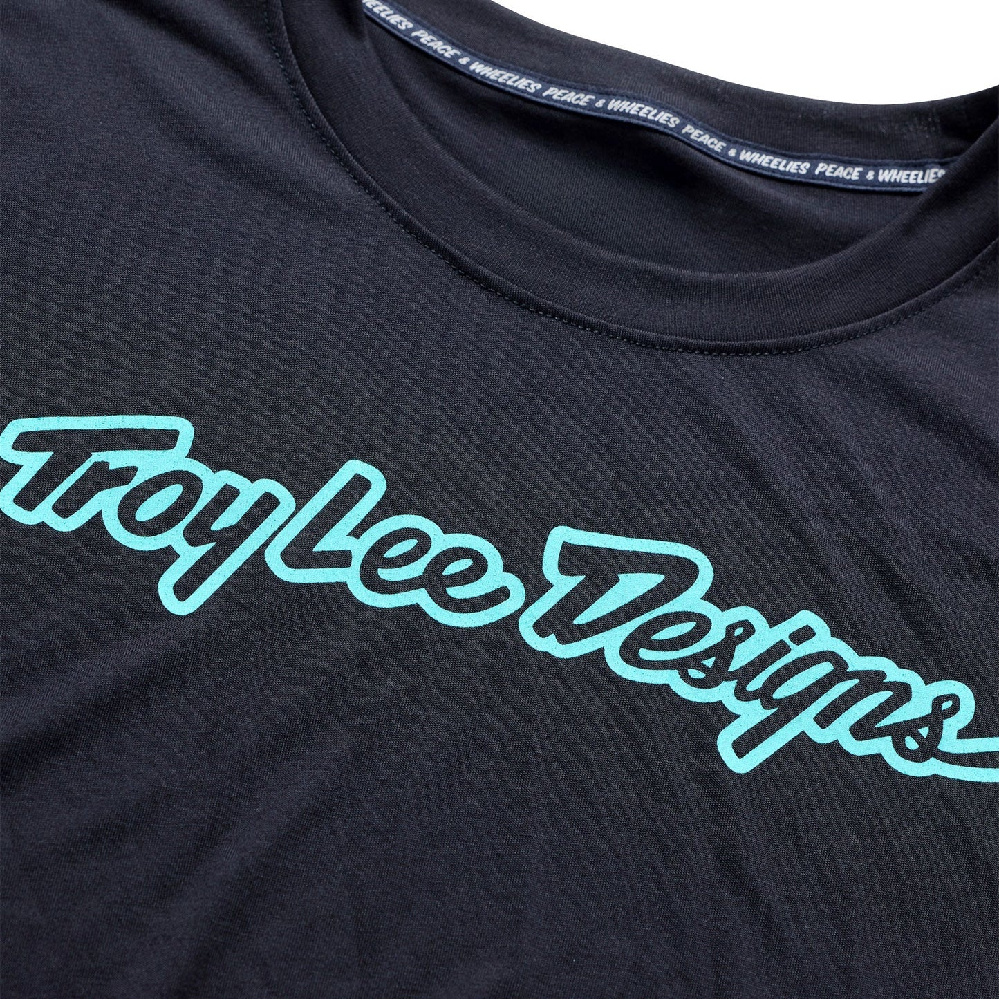 Maillot TROY LEE DESIGNS SKYLINE RIDE SIGNATURE Manches Longues Noir/Turquoise