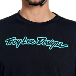 TROY LEE DESIGNSSKYLINE RIDE SIGNATURE Jersey Långärmad Svart/Grön