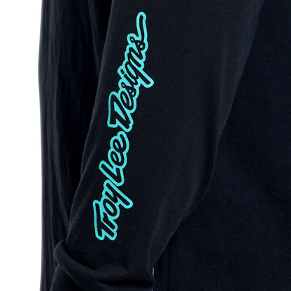 Maillot TROY LEE DESIGNS SKYLINE RIDE SIGNATURE Manches Longues Noir/Turquoise