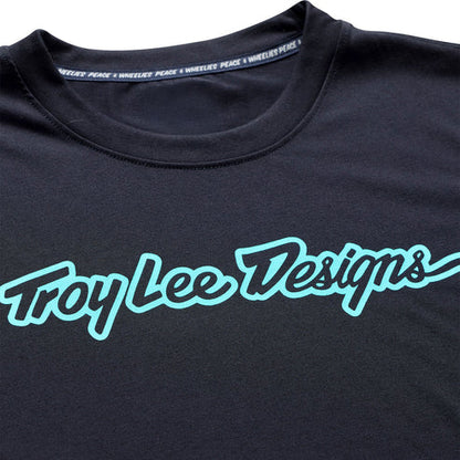 Maillot TROY LEE DESIGNS SKYLINE  RIDE SIGNATURE Manches Courtes Noir/Turquoise