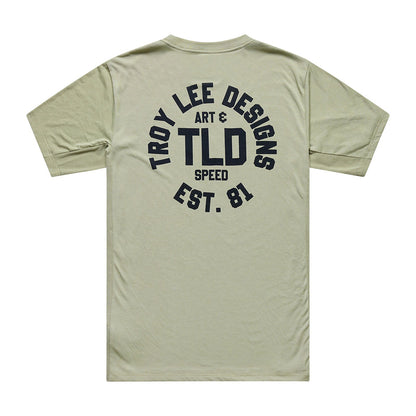 Maillot TROY LEE DESIGNS SKYLINE RIDE STAMPS Manches Courtes Sage