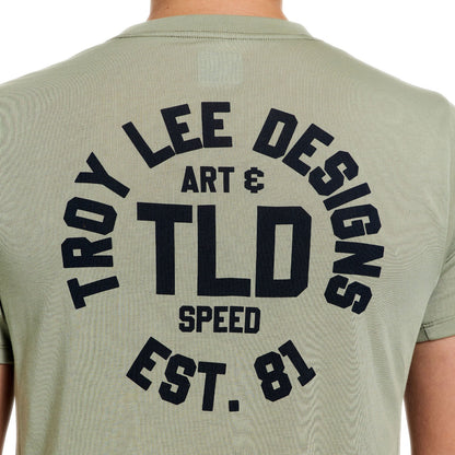 Maillot TROY LEE DESIGNS SKYLINE RIDE STAMPS Manches Courtes Sage