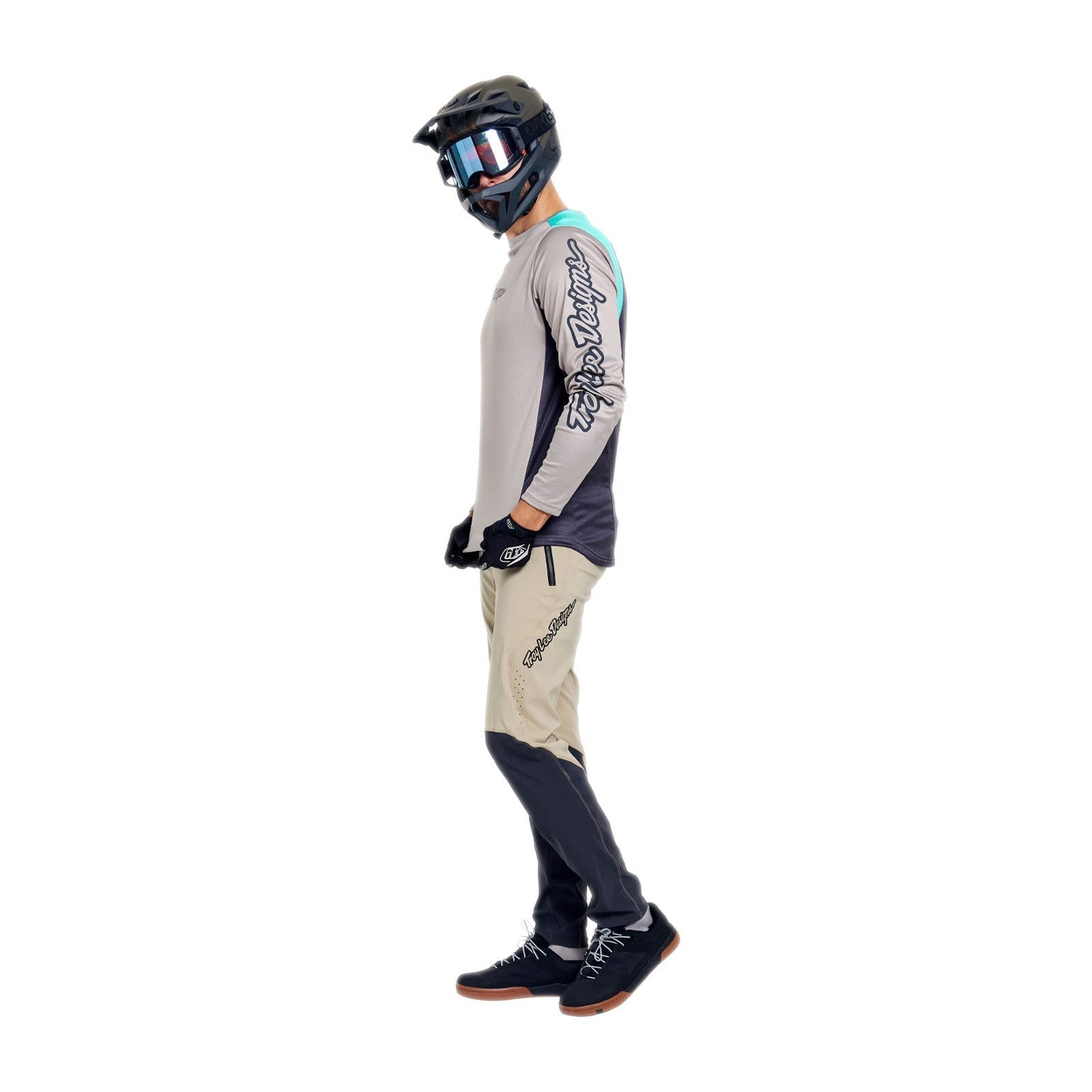 TROY LEE DESIGNS STAGE SIGNATURE Dres s dlouhým rukávem Grey/Blue