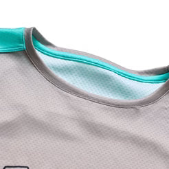 TROY LEE DESIGNS STAGE SIGNATURE Dres s krátkým rukávem světle šedý