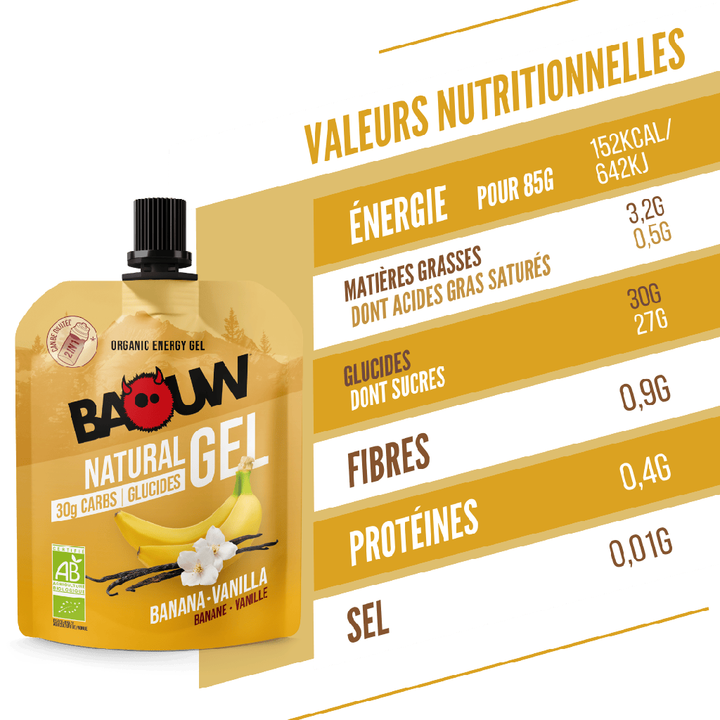 BAOUW ORGANIC Banana-Vanilla Energy Gel (85 g)