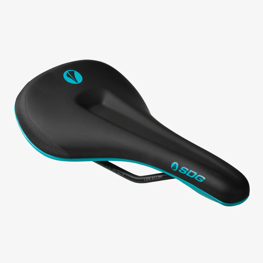 Selle SDG BEL-AIR V3 MAX Rails Lux-Alloy Noir/Turquoise