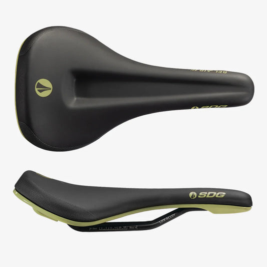 Selle SDG BEL-AIR V3 MAX Rails Lux-Alloy Noir/Vert