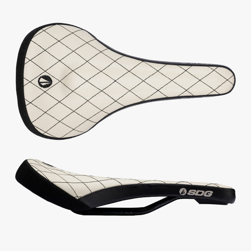 Selle SDG Bel-Air V3 Max Stitched Leather blanche, vue générale