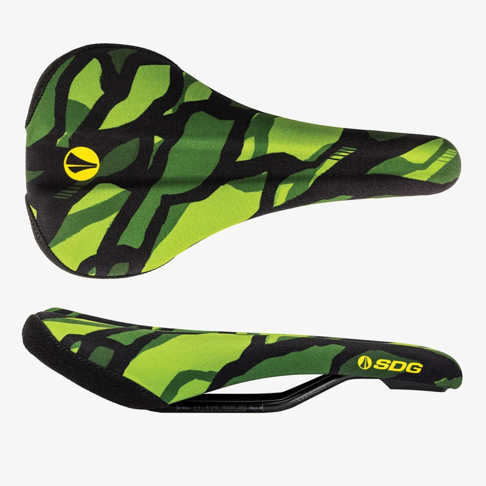 Selle SDG BEL-AIR V3 TERRA FIRMA Rails Lux Alloy Camo Vert