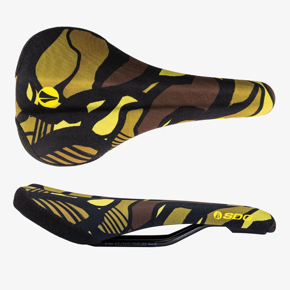 Selle SDG BEL-AIR V3 TERRA FIRMA Rails Lux Alloy Camo Jaune