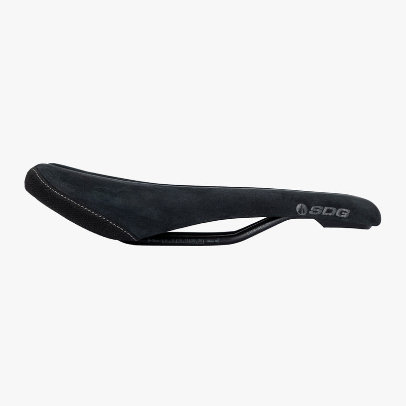 Selle SDG Bel-Air V3 Velura noire, vue de profil