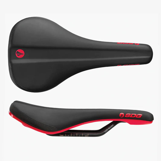 Selle SDG BEL-AIR V3 Rails Lux Alloy Noir/Rouge