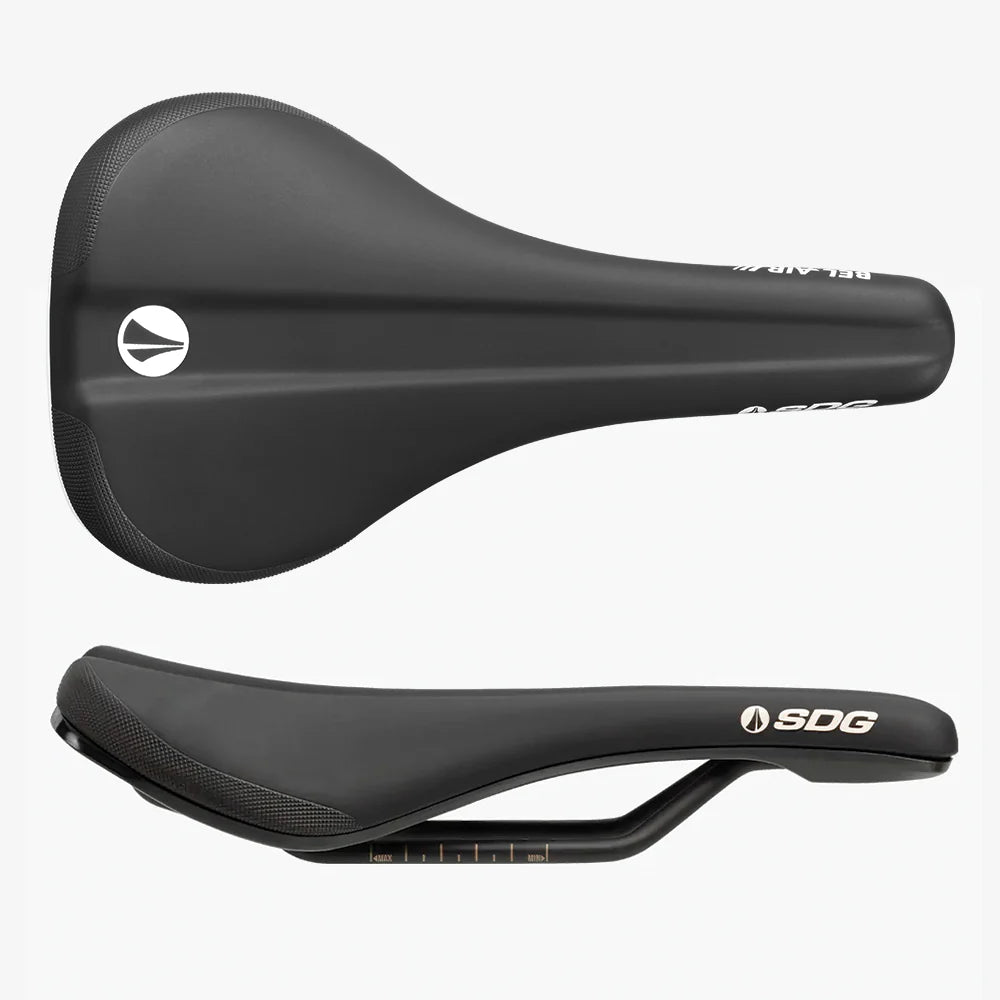 SDG BEL-AIR V3 Air Foam Rails ocelové sedlo černé