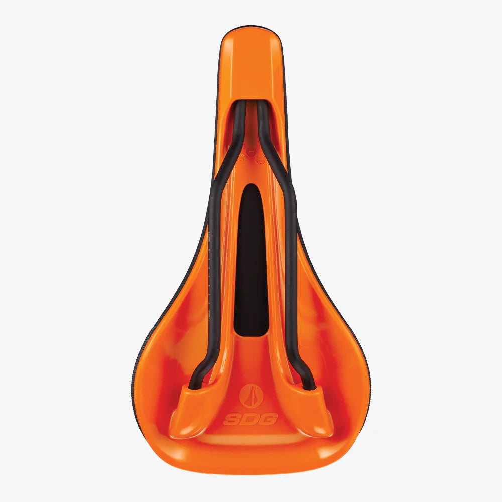 SDG Bell V3 Rails Lux alu-sadel sort/orange