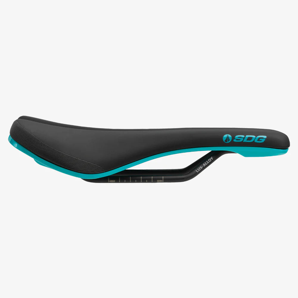 Siodełko SDG BEL-AIR V3 Rails Lux Alloy Black/Turquoise