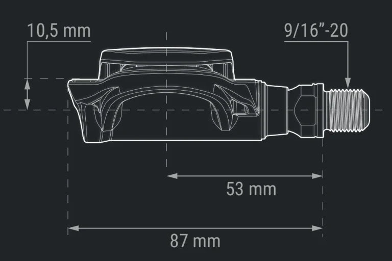Højre pedal uden strømsensor FAVERO ASSIOMA PRO RL