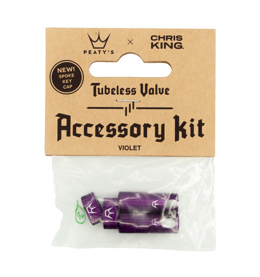 Kit Bouchons et Ecrous de Valves PEATY'S Violet