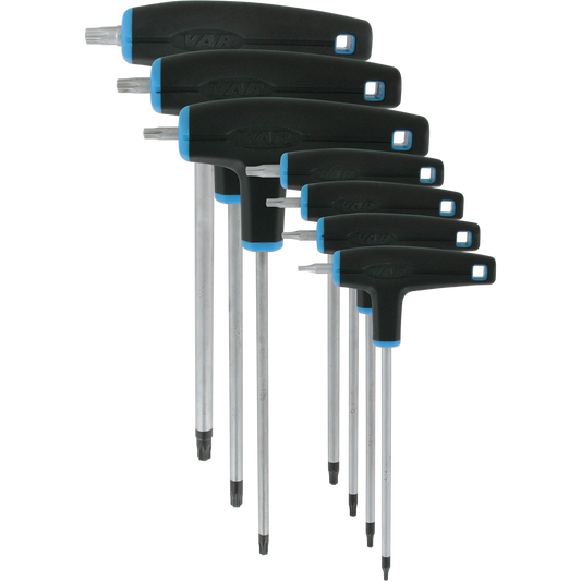 Sæt med 7 VAR CL-18200-07/40 Torx T-nøgler